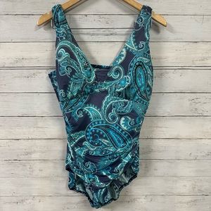 Lands’Ends Parsley Bathing Suit 16L